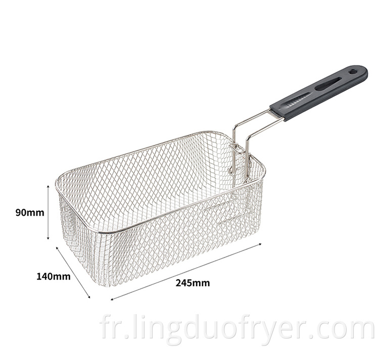 4l Electric Fryer Basket Size1